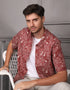 GAVYN R/FIT SHORT SLEEVE SHIRT (MAROON)